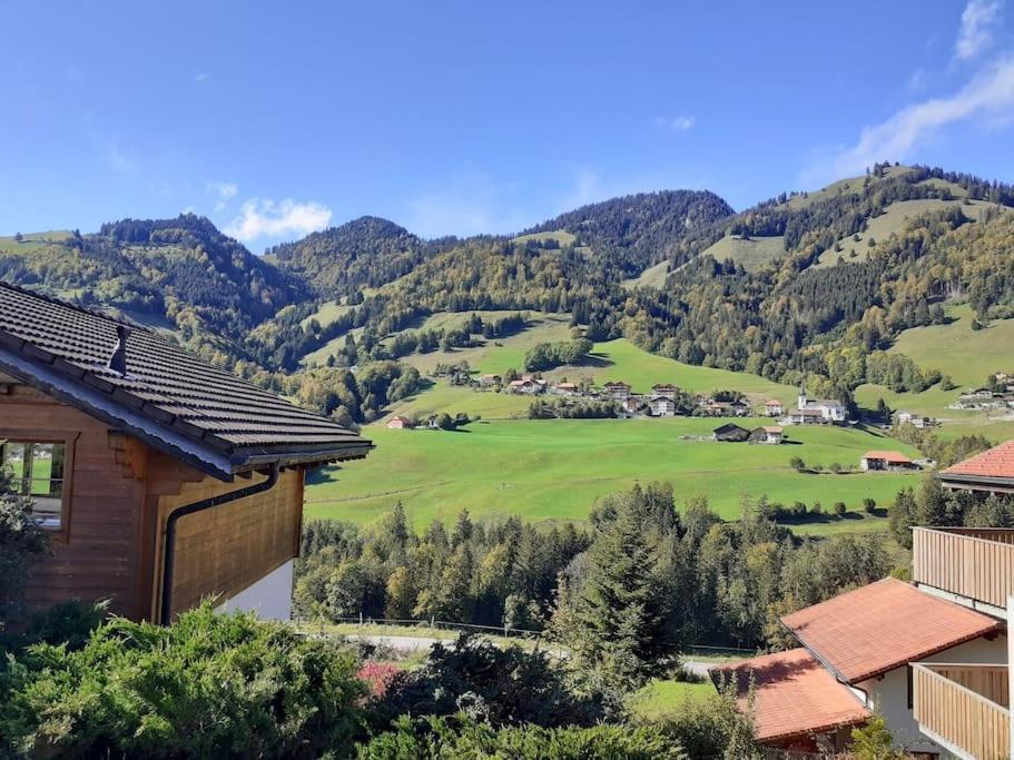 Confortable Chalet Avec Magnifique Vue En Gruyere. Charmey Eksteriør billede